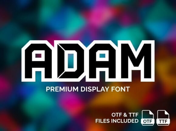 Adam: The Bold Display Font for Unforgettable Projects