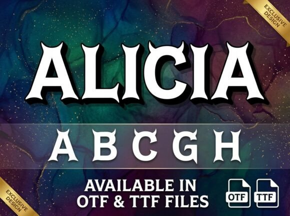 Alicia: A Display Font That Commands Attention