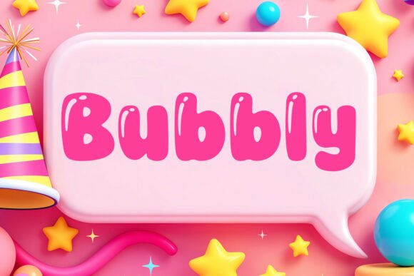 Bubbly: The Ultimate Glossy Display Font for Creative Projects