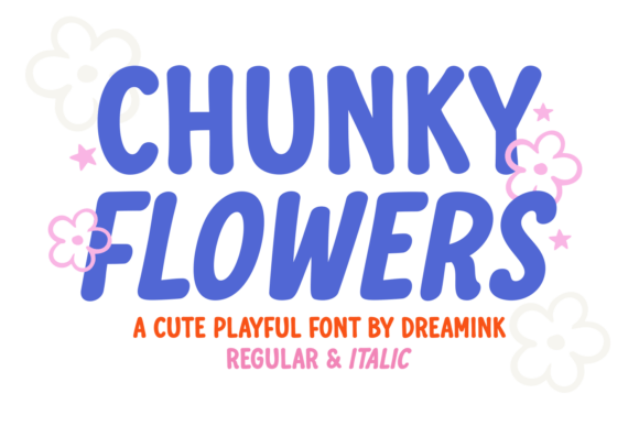 Chunky Flowers: A Font That Feels Like a Warm Hug