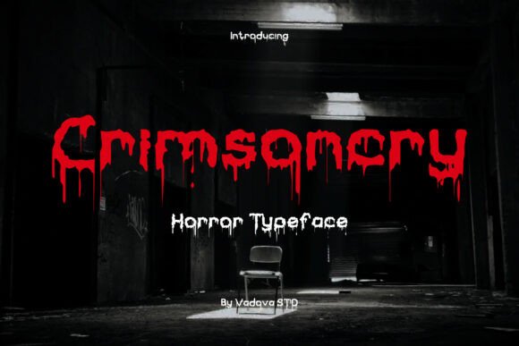 Crimsoncry: The Typeface That Bleeds Horror
