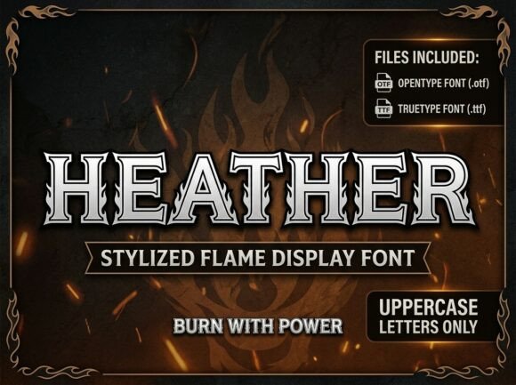 Heather: A Typeface Forged in Heat and Speed