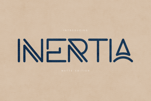 Inertia Matte Edition: A Modern Geometric Sans Serif