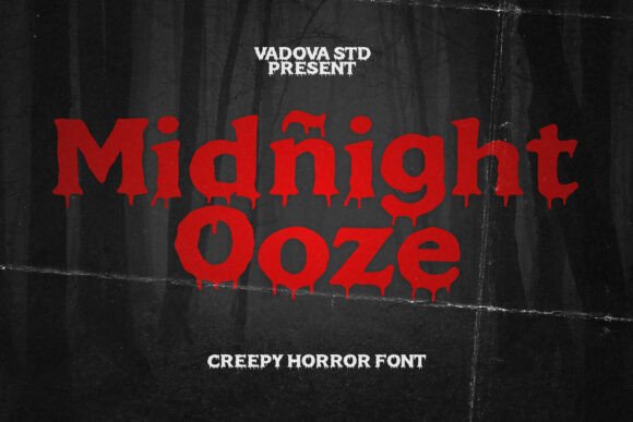 Midnight Ooze: A Creepy Horror Font for Bone-Chilling Design
