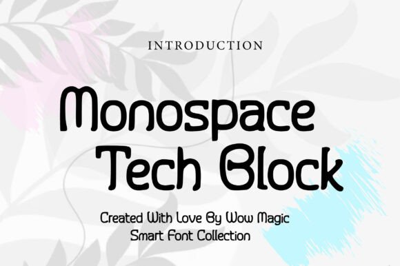 Monospace Tech Block: A Modern Display Typeface for Digital Brands
