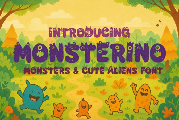 Monsterino Kid: A Playful Typeface for Creative Brands