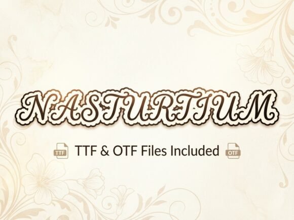 Nasturtium: The Dreamy Script for Boutique Branding