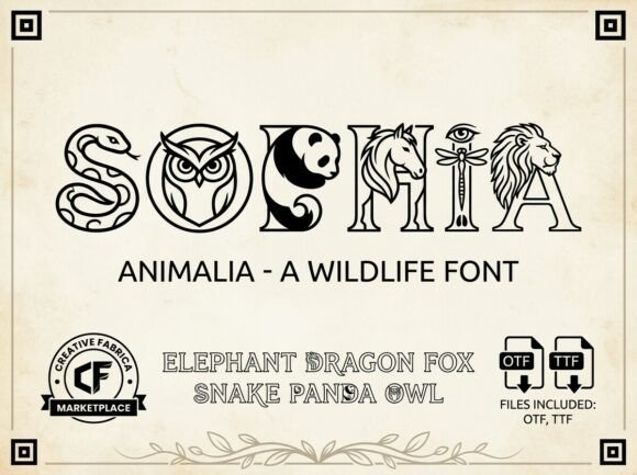 Sophia: The Wildlife Display Font That Captures the Animal Kingdom