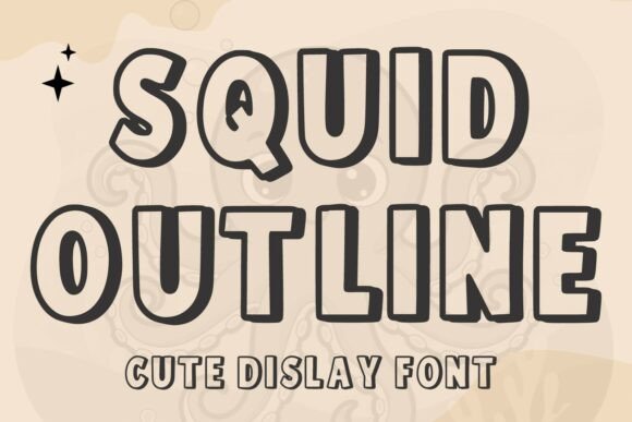 Squid Outline: Inject Playful Energy Into Your Designs