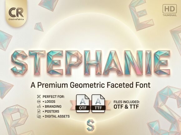 Stephanie: A Display Font That Captures Light and Luxury