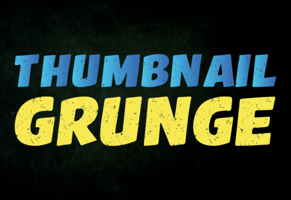 Thumbnail Grunge: The Bold Typeface for Instant Impact